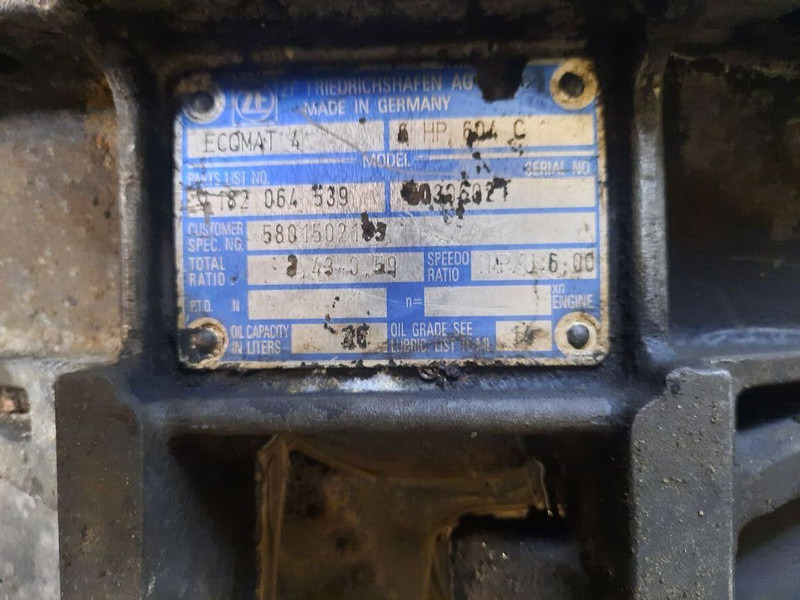 Iveco ZF 6HP604C Cursor 8. 6HP594C - Cutie de viteze: Foto 2 Iveco ZF 6HP604C Cursor 8. 6HP594C - Cutie de viteze: Foto 2
