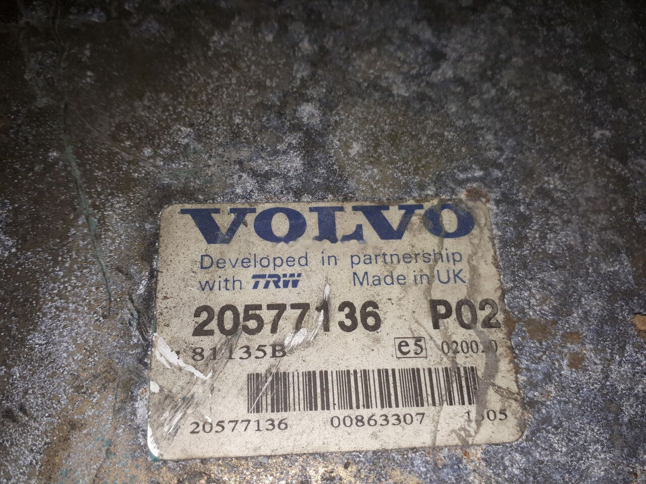 Volvo 20995091 P02. 20577136 P02 20582962 P05. 600581 Volvo - Calculator de bord pentru Autobuz: Foto 2 Volvo 20995091 P02. 20577136 P02 20582962 P05. 600581 Volvo - Calculator de bord pentru Autobuz: Foto 2