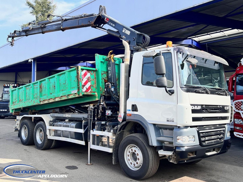 DAF CF 85.410 ATE, Hiab 166-3, 6x4 Big axle, Steel spring - Camion cu cârlig, Camion cu macara: Foto 1 DAF CF 85.410 ATE, Hiab 166-3, 6x4 Big axle, Steel spring - Camion cu cârlig, Camion cu macara: Foto 1