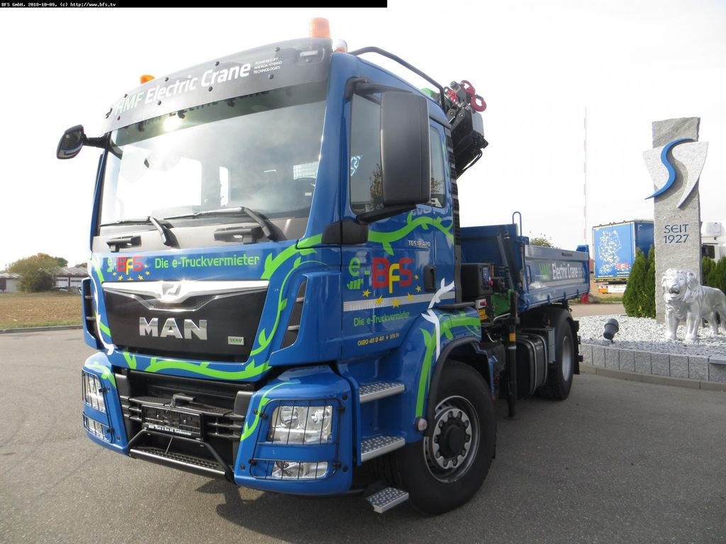 MAN TGS 18.420 4x4H BL HMF,Elektrokran 1820 K4 RC - Camion basculantă: Foto 1 MAN TGS 18.420 4x4H BL HMF,Elektrokran 1820 K4 RC - Camion basculantă: Foto 1