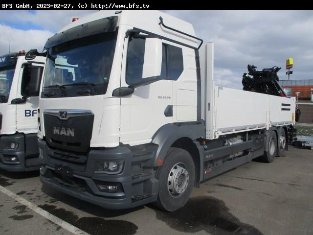 MAN TGS (TG3) 26.510 6x2-4 BL HIAB 232ES-5 X-HIPRO - Camion platformă: Foto 1 MAN TGS (TG3) 26.510 6x2-4 BL HIAB 232ES-5 X-HIPRO - Camion platformă: Foto 1