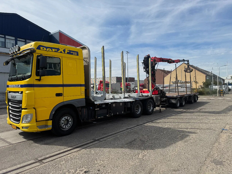 DAF XF 510 6X4 EURO 6 PALFINGER Q150Z + GRIJPER + KELBERG HANGER INTARDER - Camion platformă, Camion cu macara: Foto 1 DAF XF 510 6X4 EURO 6 PALFINGER Q150Z + GRIJPER + KELBERG HANGER INTARDER - Camion platformă, Camion cu macara: Foto 1