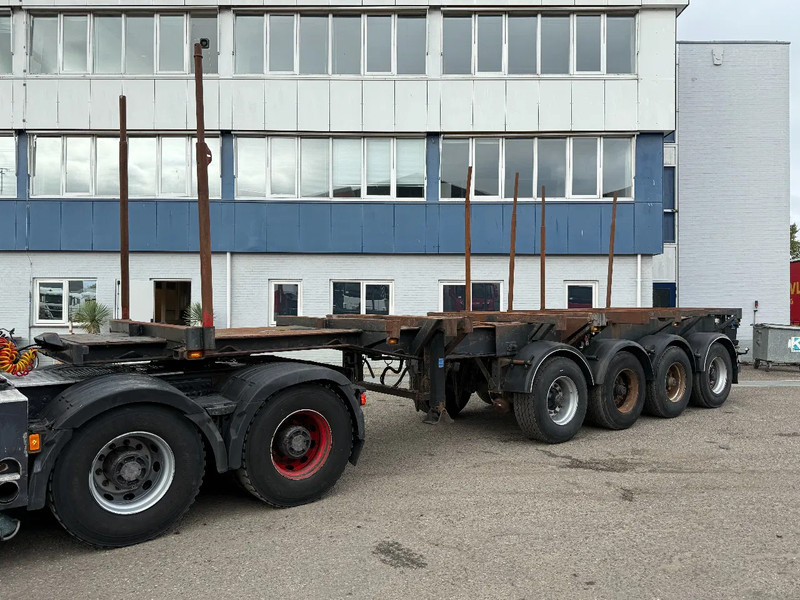 KEL-BERG 4 AXLE - BPW - EXTENDABLE - HOLZ/WOOD/HOUT - Semiremorcă transport busteni: Foto 1 KEL-BERG 4 AXLE - BPW - EXTENDABLE - HOLZ/WOOD/HOUT - Semiremorcă transport busteni: Foto 1