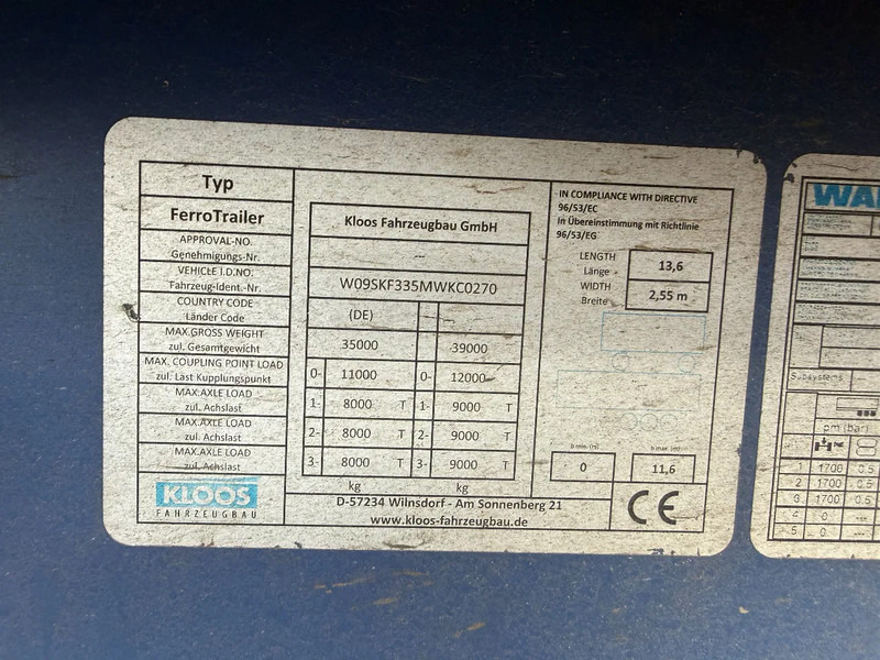 KLOOS FAHRZEUGBAU 3 AS 80 M3 - Semiremorcă basculantă: Foto 4 KLOOS FAHRZEUGBAU 3 AS 80 M3 - Semiremorcă basculantă: Foto 4