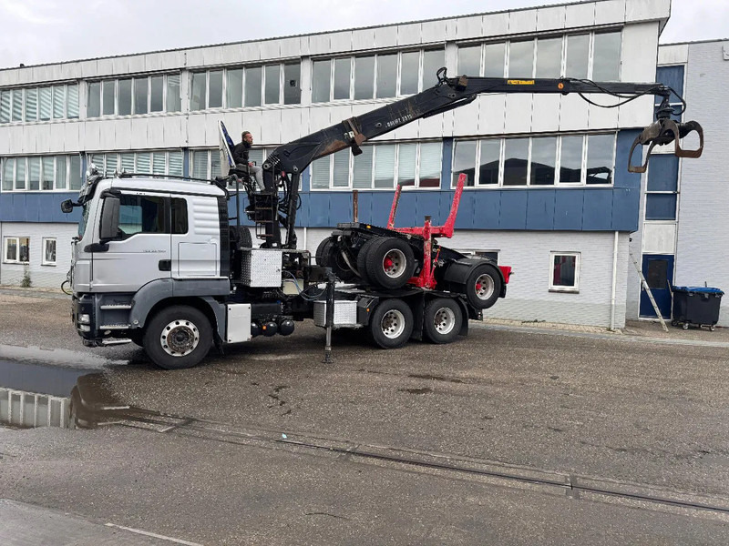 MAN TGS 33.480 6X4 + HIAB 251S.82 + TRAILER 2 AXLE KRAEMER - Camion cu macara: Foto 1 MAN TGS 33.480 6X4 + HIAB 251S.82 + TRAILER 2 AXLE KRAEMER - Camion cu macara: Foto 1