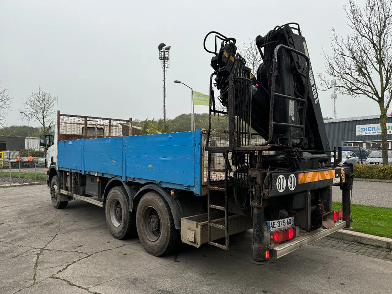 Camion platformă, Camion cu macara Scania P124-360 6X4 EURO 2 HIAB 200 C-5 ALL 2000: Foto 16