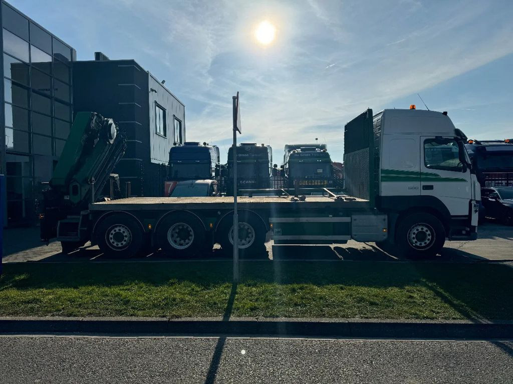 Camion platformă, Camion cu macara Volvo FM 500 8X4 HIAB 288 + REMOTE CONTROL 5TH + 6TH F: Foto 9