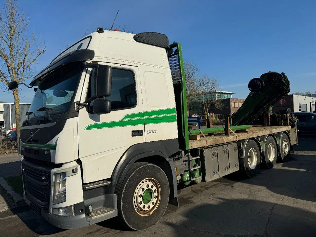 Camion platformă, Camion cu macara Volvo FM 500 8X4 HIAB 288 + REMOTE CONTROL 5TH + 6TH F: Foto 13