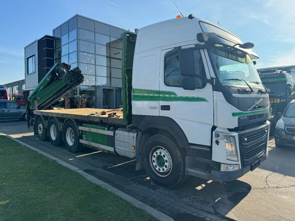 Camion platformă, Camion cu macara Volvo FM 500 8X4 HIAB 288 + REMOTE CONTROL 5TH + 6TH F: Foto 8