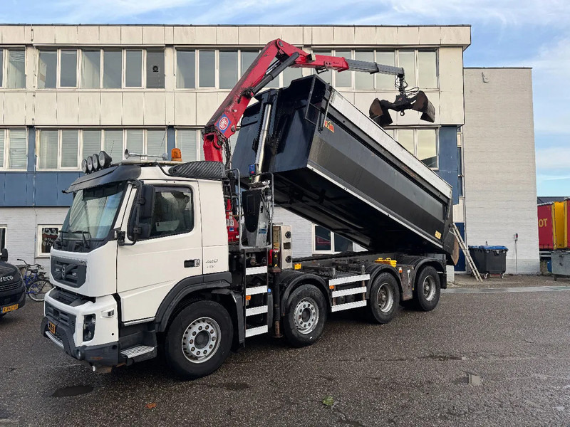 Volvo FMX 420 8X4 HMF 1643Z2 + REMOTE CONTROL + HYVA KIPPER - Camion cu macara: Foto 2 Volvo FMX 420 8X4 HMF 1643Z2 + REMOTE CONTROL + HYVA KIPPER - Camion cu macara: Foto 2