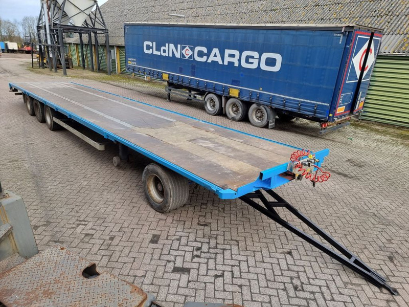 Van Hool 13.60 M LONG - 1 M HIGH - SUPER SINGLE TIRES - DRUM BRAKES - Remorcă platformă: Foto 3 Van Hool 13.60 M LONG - 1 M HIGH - SUPER SINGLE TIRES - DRUM BRAKES - Remorcă platformă: Foto 3