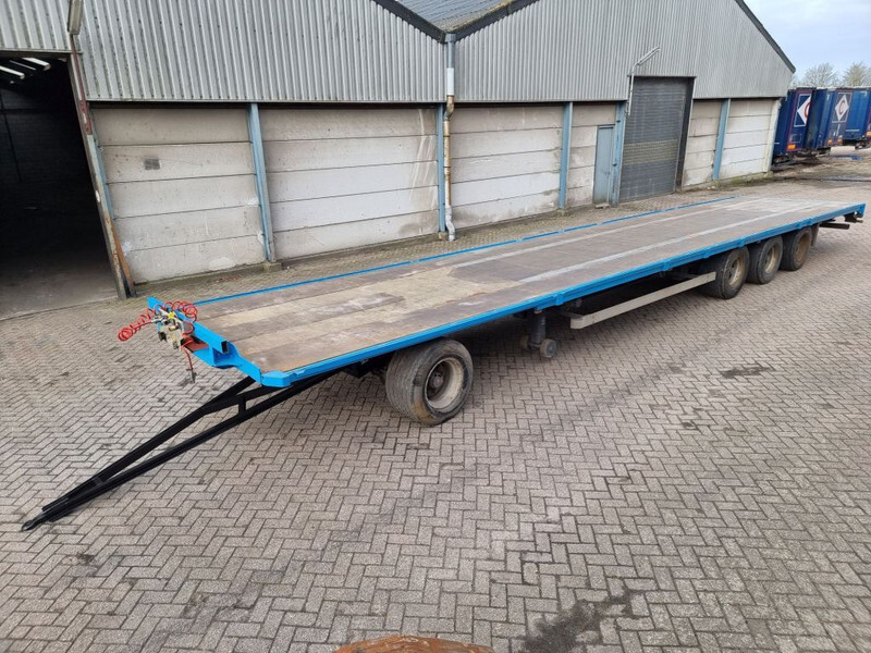 Van Hool 13.60 M LONG - 1 M HIGH - SUPER SINGLE TIRES - DRUM BRAKES - Remorcă platformă: Foto 1 Van Hool 13.60 M LONG - 1 M HIGH - SUPER SINGLE TIRES - DRUM BRAKES - Remorcă platformă: Foto 1