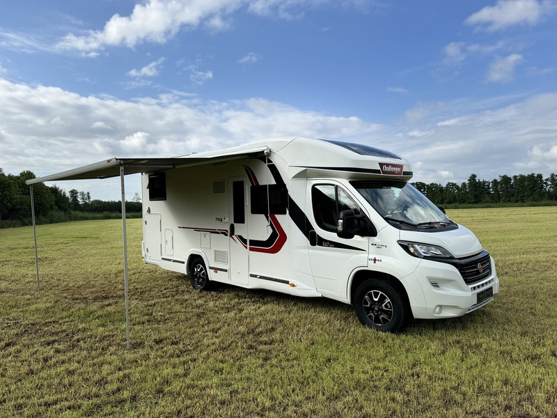 Autorulotă semi-integrată Fiat Challenger Mageo 367 GA VIP 2.3 Multijet 130PK Enkele bedden + Hefbed 2018 Euro 6 MARGE NL REGISTRATIE: Foto 1