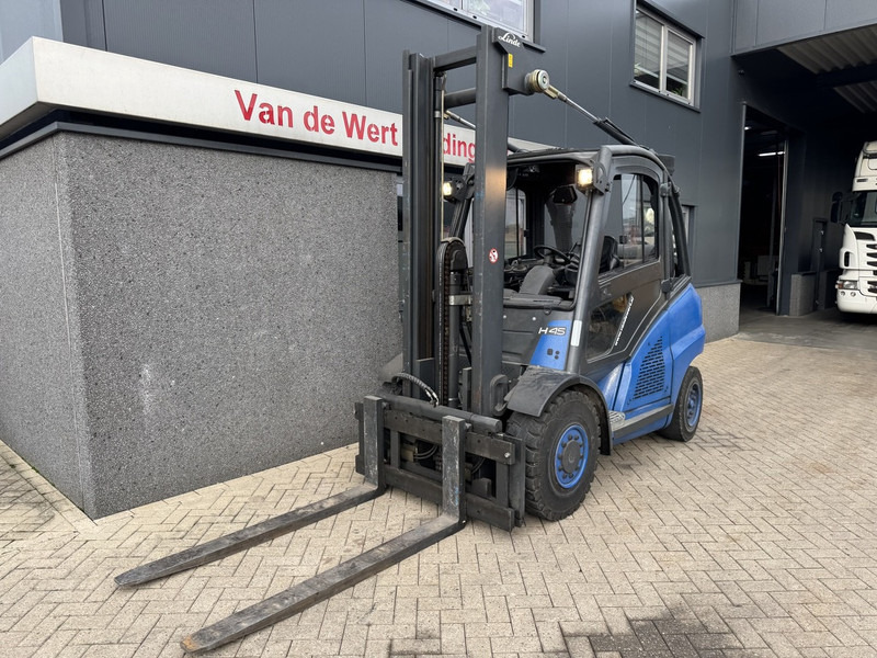 Linde H45T Duplo 400 Freelift / Sideshift / 4e Functie LPG 2005 - Stivuitor GPL: Foto 3 Linde H45T Duplo 400 Freelift / Sideshift / 4e Functie LPG 2005 - Stivuitor GPL: Foto 3