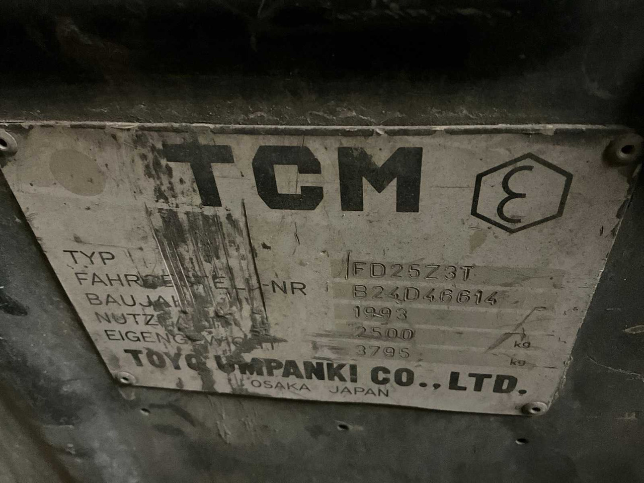 Motostivuitor 1993 TCM FD25Z3T FORKLIFT: Foto 20