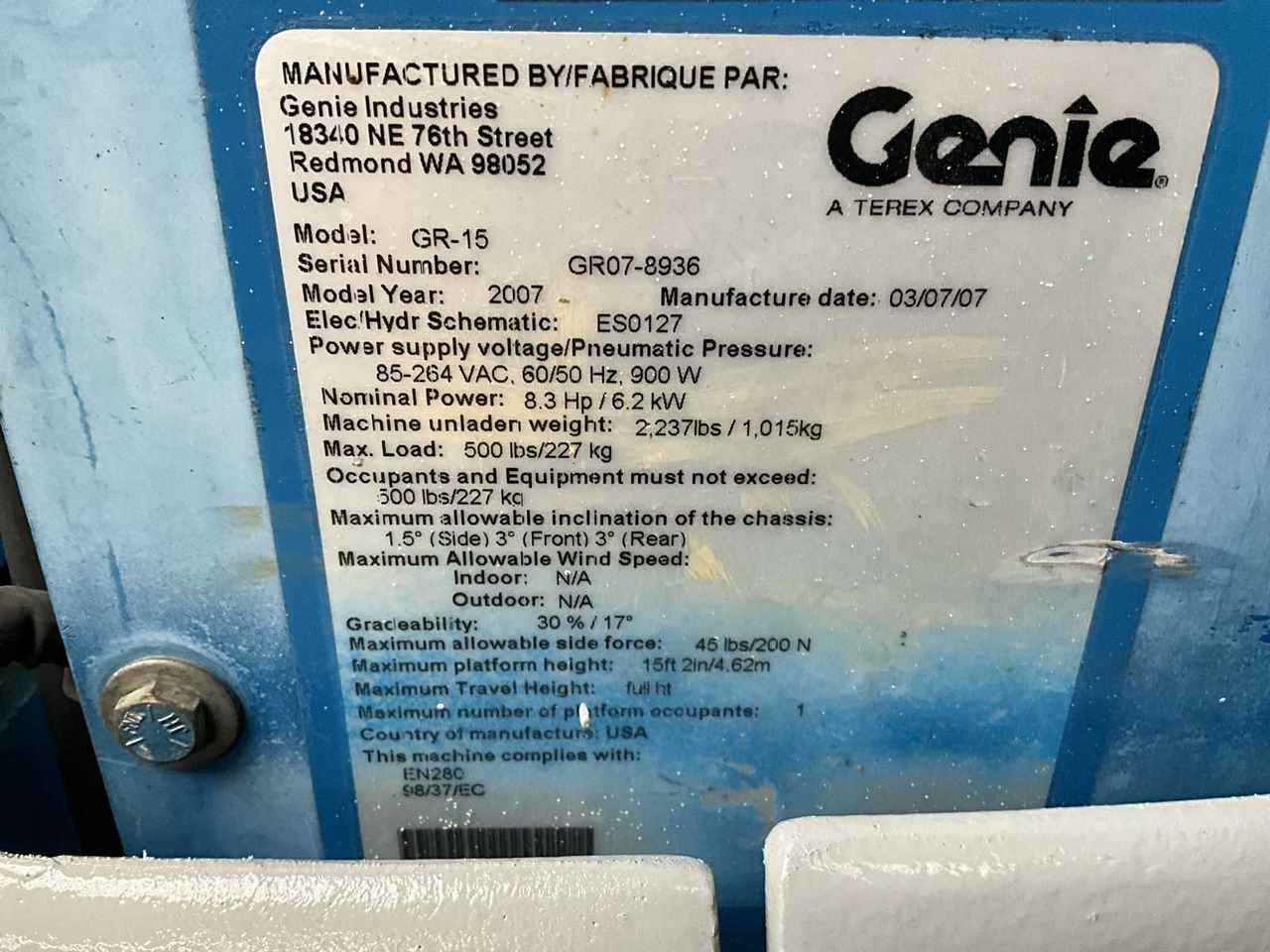 Autopropulsată platformă Genie GR-15: Foto 18