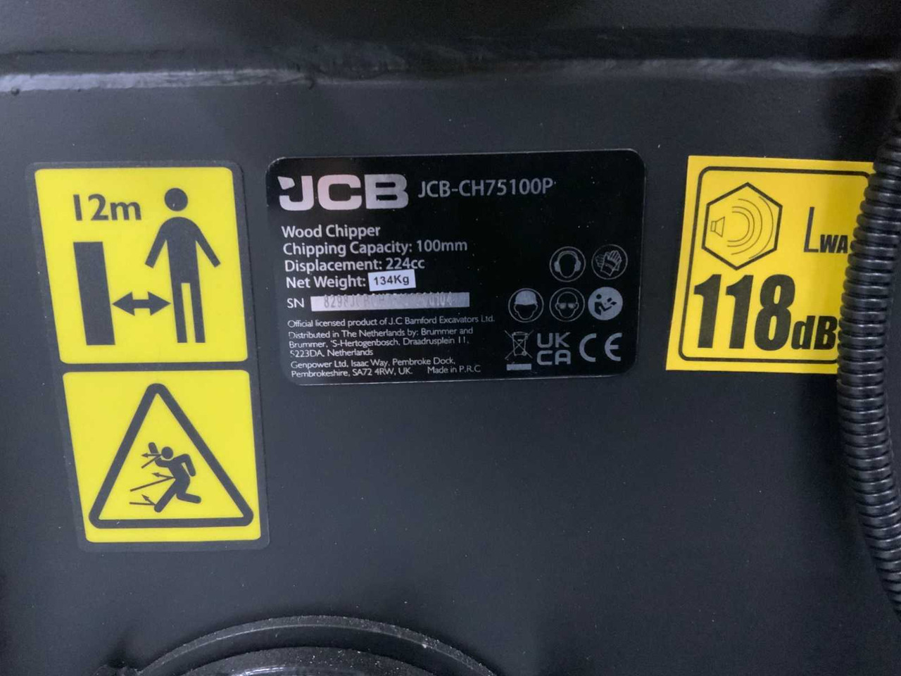Tocător de lemne JCB CH75100P: Foto 11
