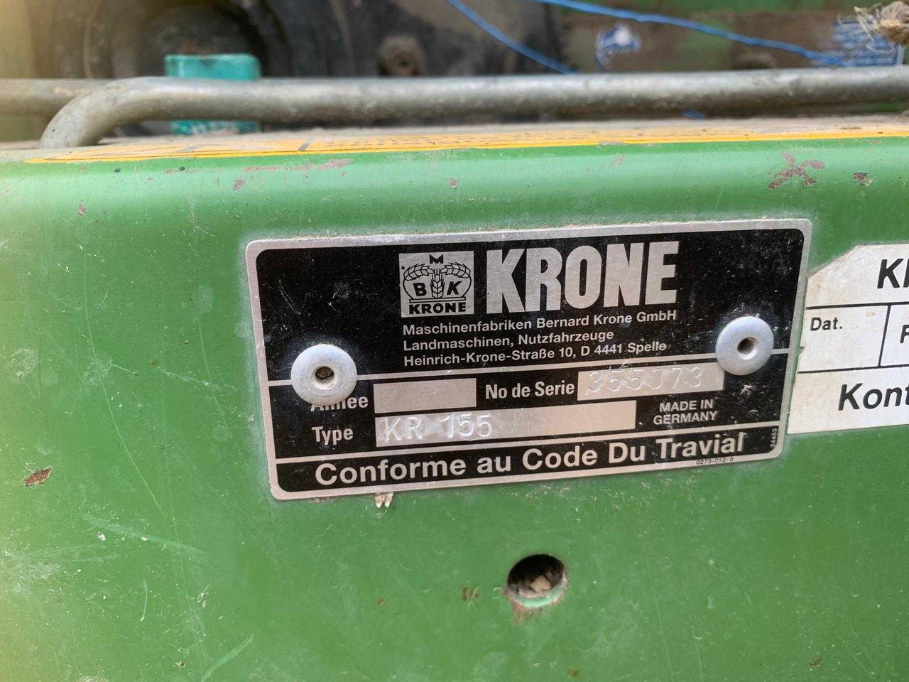 Krone KR 155 - Presă baloţi rotunzi: Foto 3 Krone KR 155 - Presă baloţi rotunzi: Foto 3