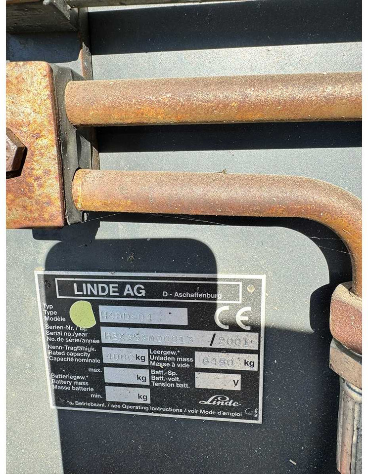LINDE - H40 - FORKLIFT TRUCKS - 2001 - Motostivuitor: Foto 3 LINDE - H40 - FORKLIFT TRUCKS - 2001 - Motostivuitor: Foto 3