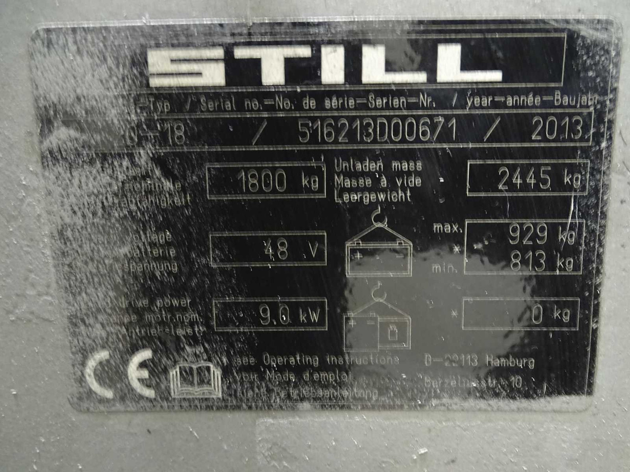 STILL RX20-18 2013 FORKLIFT - Motostivuitor: Foto 2 STILL RX20-18 2013 FORKLIFT - Motostivuitor: Foto 2