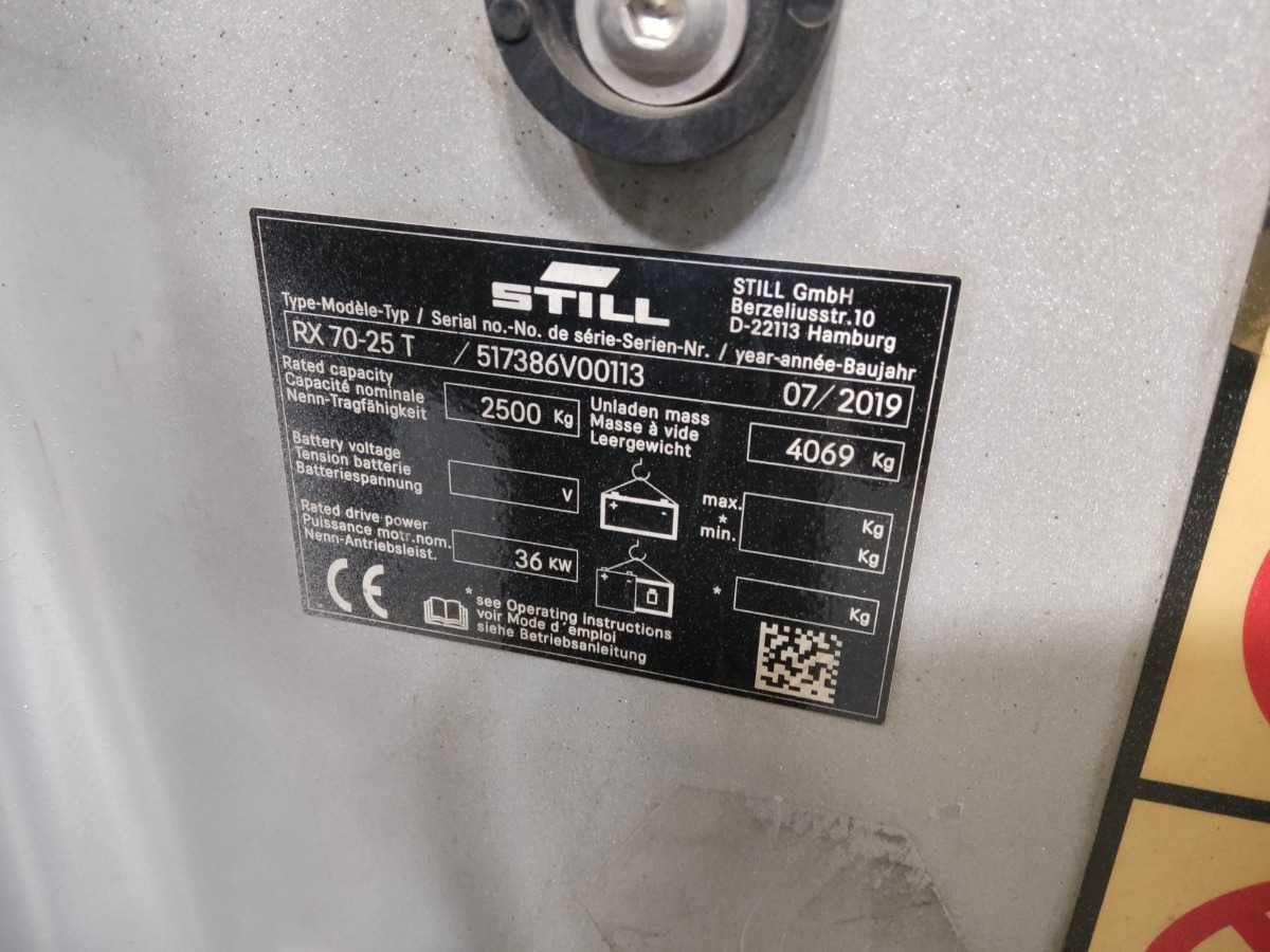 STILL RX70-25T 2019 FORKLIFT - Motostivuitor: Foto 2 STILL RX70-25T 2019 FORKLIFT - Motostivuitor: Foto 2