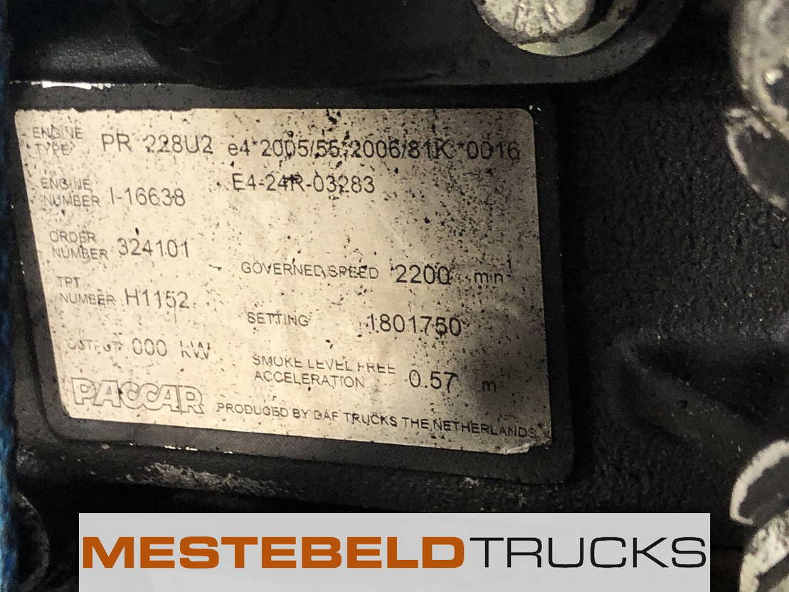 DAF Motor PR 228 U2 EEV - Motor pentru Camion: Foto 5 DAF Motor PR 228 U2 EEV - Motor pentru Camion: Foto 5