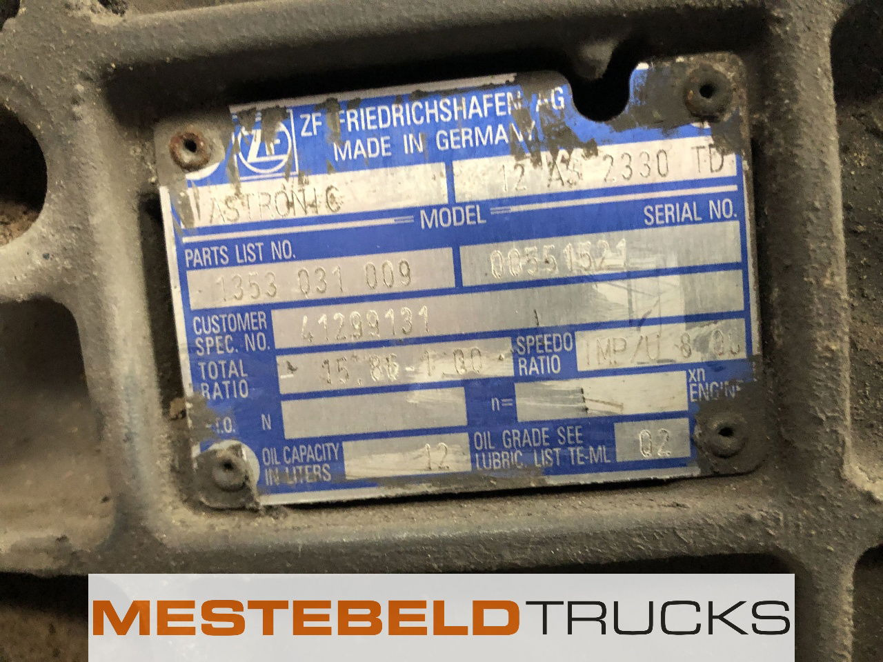 Iveco Versn bak 12 AS 2330 TD - Cutie de viteze și piese pentru Camion: Foto 5 Iveco Versn bak 12 AS 2330 TD - Cutie de viteze și piese pentru Camion: Foto 5