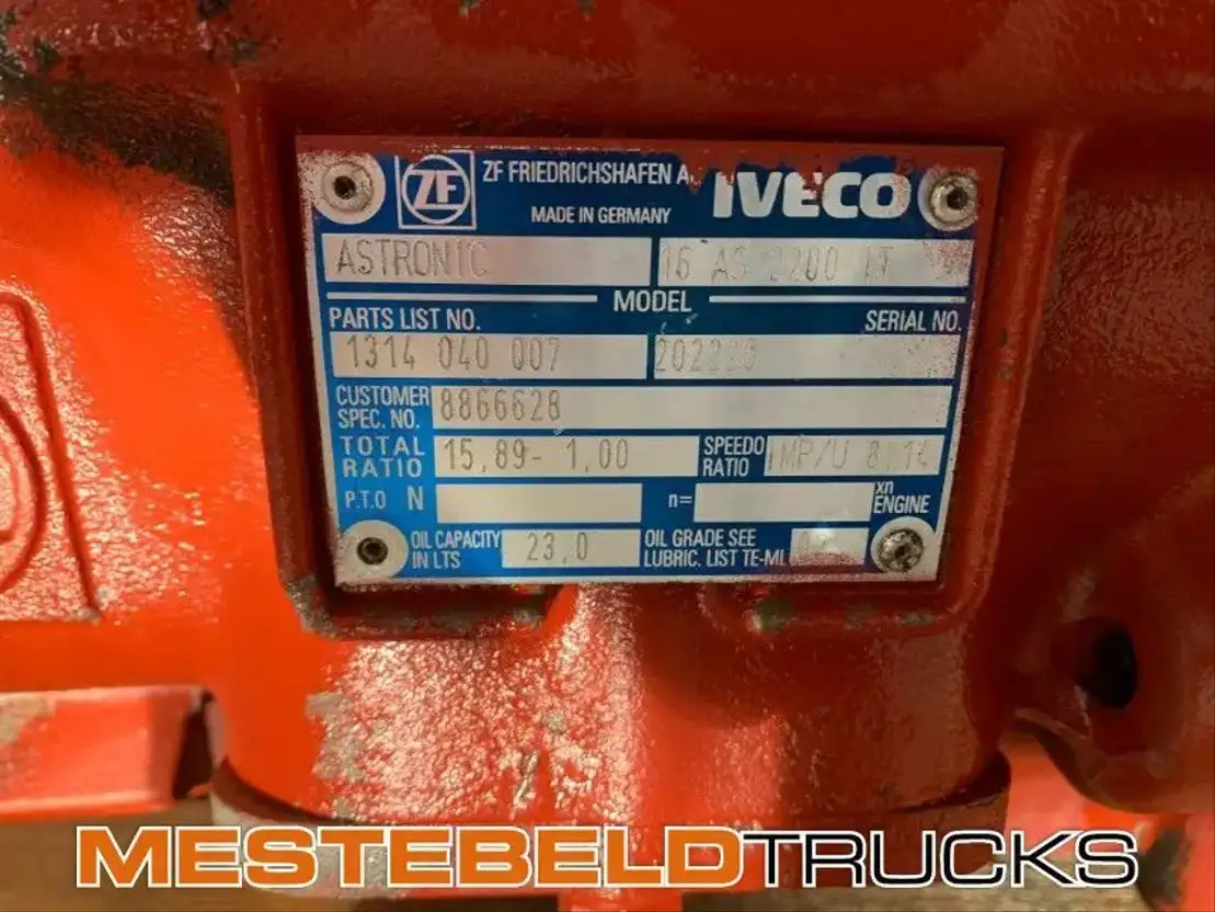 Iveco Versnellingsbak 16 AS 2200 IT - Cutie de viteze și piese pentru Camion: Foto 4 Iveco Versnellingsbak 16 AS 2200 IT - Cutie de viteze și piese pentru Camion: Foto 4