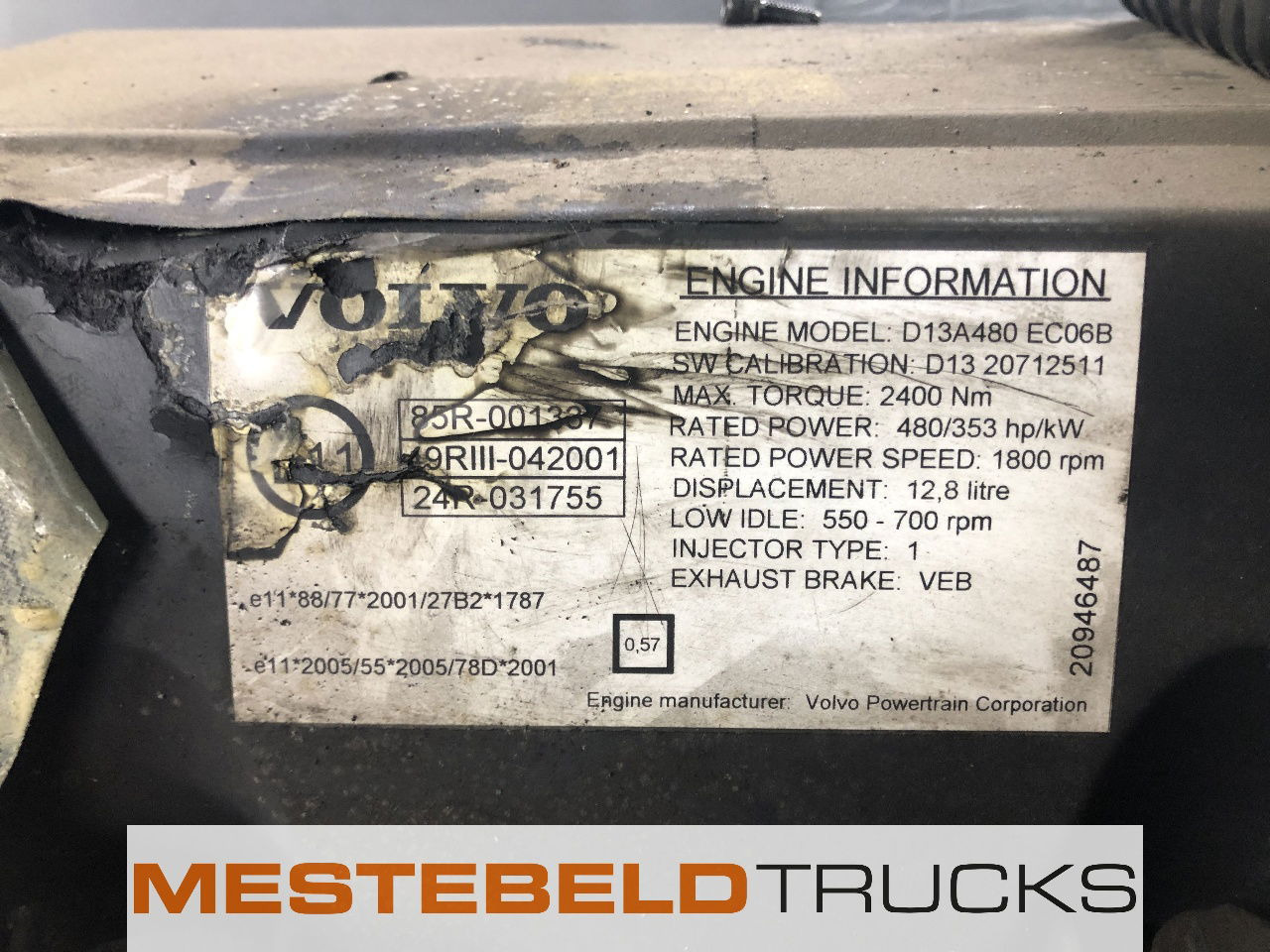 Volvo Motor D 13 A - Motor pentru Camion: Foto 5 Volvo Motor D 13 A - Motor pentru Camion: Foto 5