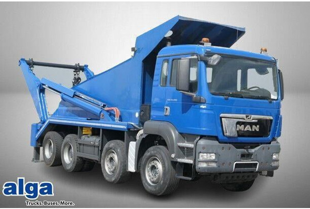 MAN 41.480 TGS 8x4, gr. Federpaket, 37tkm, 4-Achser - Camion cu sistem de cablu: Foto 1 MAN 41.480 TGS 8x4, gr. Federpaket, 37tkm, 4-Achser - Camion cu sistem de cablu: Foto 1