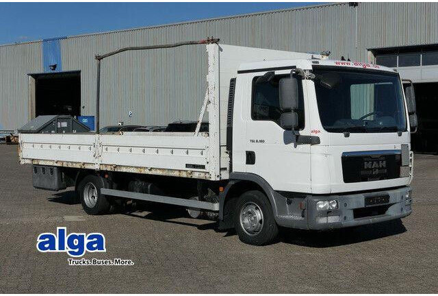 MAN 8.180 TGL BL 4x2, AHK, 3. Sitz, Gerüstbau - Camion platformă: Foto 1 MAN 8.180 TGL BL 4x2, AHK, 3. Sitz, Gerüstbau - Camion platformă: Foto 1