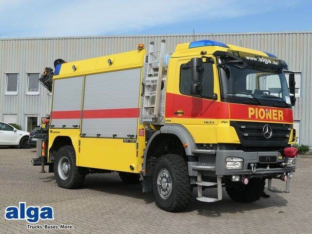 Mercedes-Benz 1833 Axor 4x4, Kran Palfinger, Rosenbauer, AHK - Autospeciala de stins incendii: Foto 1 Mercedes-Benz 1833 Axor 4x4, Kran Palfinger, Rosenbauer, AHK - Autospeciala de stins incendii: Foto 1