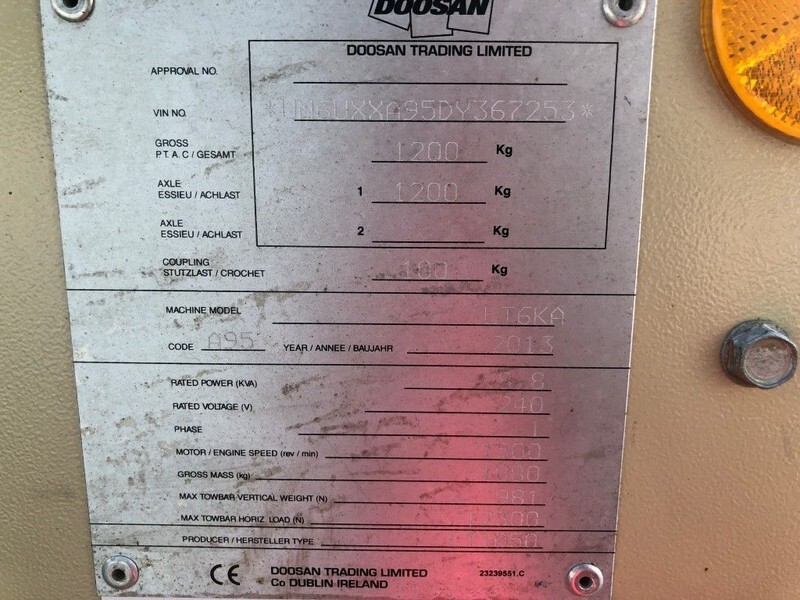 Ingersoll Rand Kubota LT6KA 9 meter light tower generator - Turnul de iluminat: Foto 5 Ingersoll Rand Kubota LT6KA 9 meter light tower generator - Turnul de iluminat: Foto 5