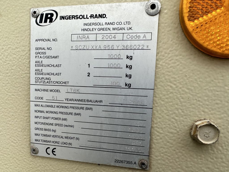 Ingersoll Rand LT6K Kubota 6 kVA Mobiele Lichtmast Aggregaat Light Tower - Turnul de iluminat: Foto 5 Ingersoll Rand LT6K Kubota 6 kVA Mobiele Lichtmast Aggregaat Light Tower - Turnul de iluminat: Foto 5