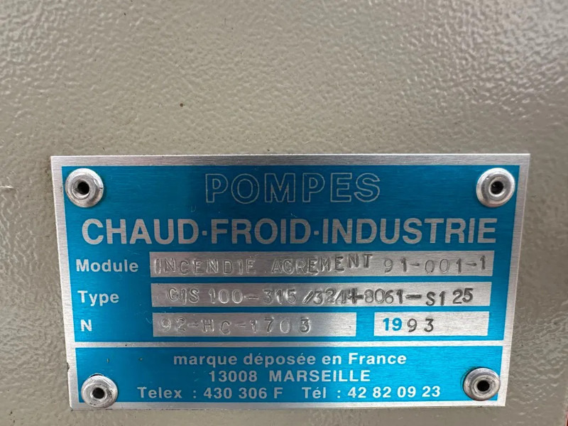 Pompă de apă Iveco 8061 SI 25.05 KSB 233 m3 / h 9 Bar Diesel Waterpomp 609 hours ! Fire pump: Foto 9 Pompă de apă Iveco 8061 SI 25.05 KSB 233 m3 / h 9 Bar Diesel Waterpomp 609 hours ! Fire pump: Foto 9