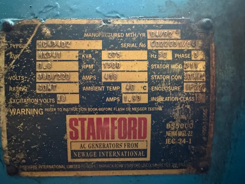 Generator electric MAN Stamford 275 kVA Silent Gas generatorset in container: Foto 9