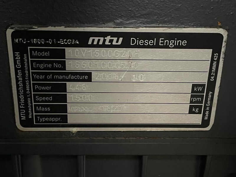 MTU Mecc Alte Spa 600 kVA Supersilent generatorset Stage 5 ! Ultra Low Emission ! As New ! - Generator electric: Foto 5 MTU Mecc Alte Spa 600 kVA Supersilent generatorset Stage 5 ! Ultra Low Emission ! As New ! - Generator electric: Foto 5