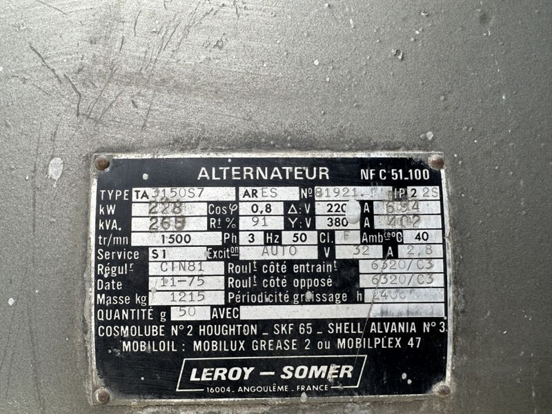 Generator electric MWM TD 232 V12 Leroy Somer 265 kVA generatorset: Foto 12