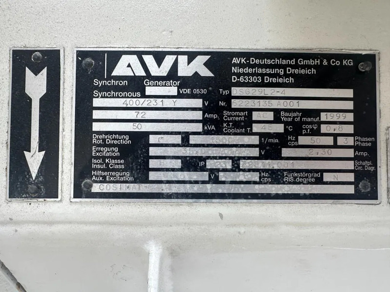 Generator electric Mercedes-Benz OM 364 MTU 50 kVA Marine Scheepsvaart generatorset: Foto 12