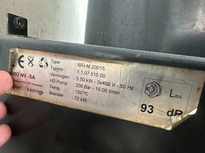 Perkins DIBO IBH-M 20015 Hogedruk unit 200 Bar 15 L / min Mobiele Aanhanger 12.5 kVA aggregaat - Aparat de spălat cu presiune: Foto 5 Perkins DIBO IBH-M 20015 Hogedruk unit 200 Bar 15 L / min Mobiele Aanhanger 12.5 kVA aggregaat - Aparat de spălat cu presiune: Foto 5