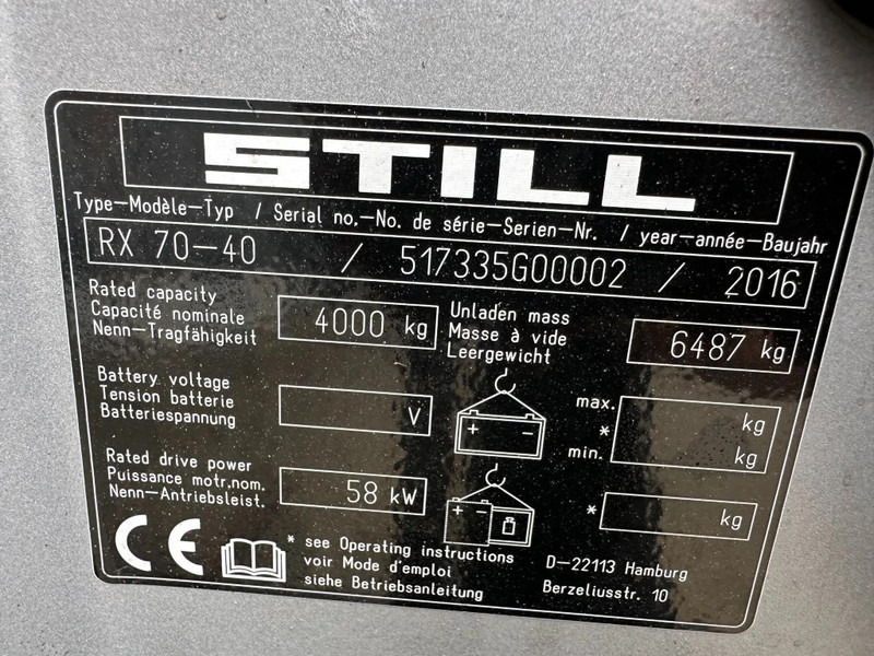 Still RX 70-40 Duplex Sideshift 4 ton LPG Heftruck 2016 - Stivuitor GPL: Foto 3 Still RX 70-40 Duplex Sideshift 4 ton LPG Heftruck 2016 - Stivuitor GPL: Foto 3