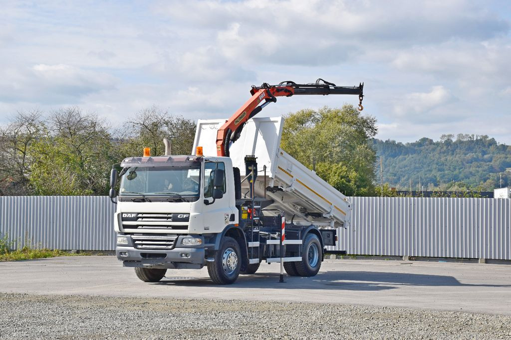 DAF CF 75.310 Kipper 4,30 m + KRAN * TOPZUSTAND DAF CF 75.310 Kipper 4,30 m + KRAN * TOPZUSTAND - Camion basculantă, Camion cu macara: Foto 2 DAF CF 75.310 Kipper 4,30 m + KRAN * TOPZUSTAND DAF CF 75.310 Kipper 4,30 m + KRAN * TOPZUSTAND - Camion basculantă, Camion cu macara: Foto 2