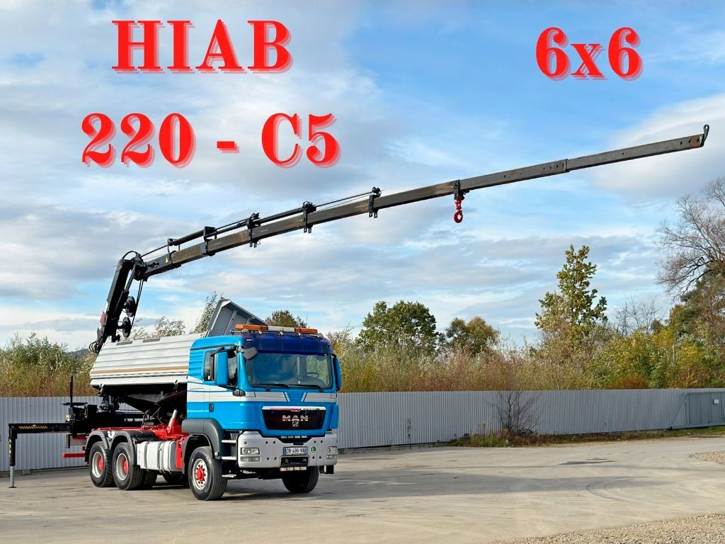 MAN TGS 26.480 * HIAB 220 - C5 + FUNK / 6x6 - Camion cu macara: Foto 1 MAN TGS 26.480 * HIAB 220 - C5 + FUNK / 6x6 - Camion cu macara: Foto 1