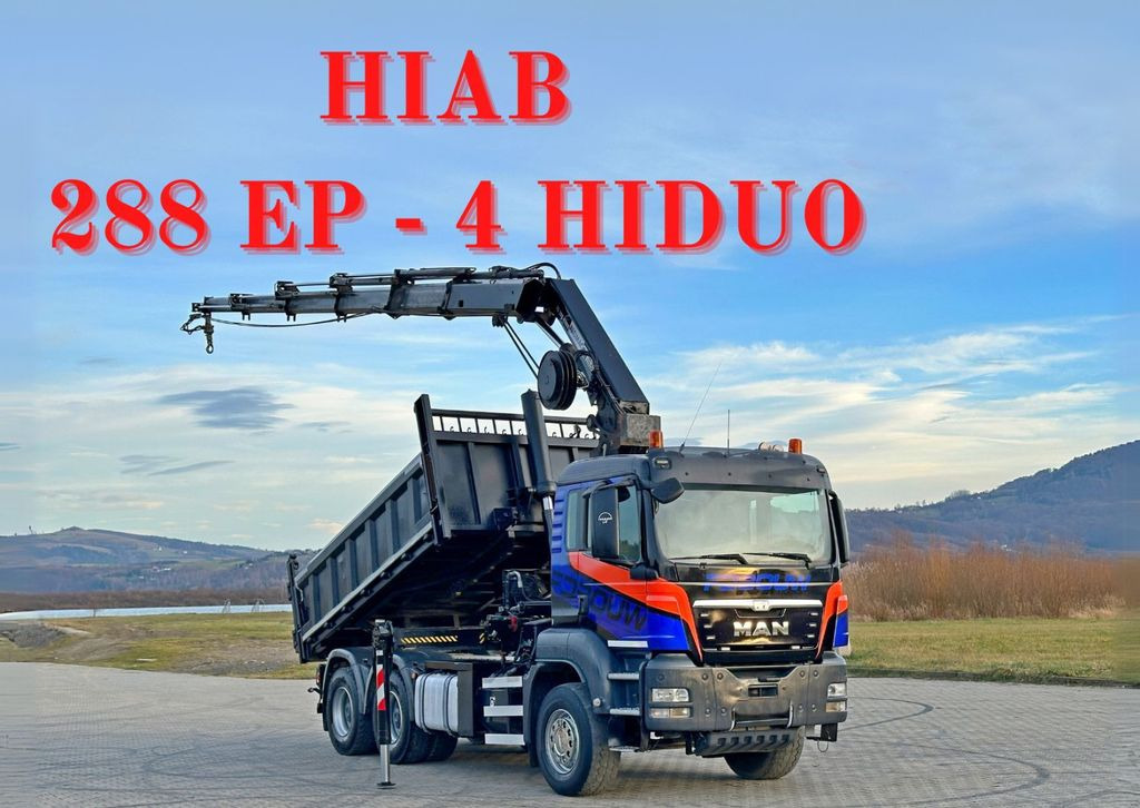 MAN TGS 33.480 * HIAB 288 EP - 4 HIDUO/ FUNK * 6x4 MAN TGS 33.480 * HIAB 288 EP - 4 HIDUO/ FUNK * 6x4 - Camion basculantă, Camion cu macara: Foto 1 MAN TGS 33.480 * HIAB 288 EP - 4 HIDUO/ FUNK * 6x4 MAN TGS 33.480 * HIAB 288 EP - 4 HIDUO/ FUNK * 6x4 - Camion basculantă, Camion cu macara: Foto 1