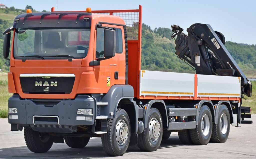 MAN TGS 35.440 * HIAB 211 E-6 HIDUO +FUNK / 8x4 MAN TGS 35.440 * HIAB 211 E-6 HIDUO +FUNK / 8x4 - Camion cu macara, Camion platformă: Foto 4 MAN TGS 35.440 * HIAB 211 E-6 HIDUO +FUNK / 8x4 MAN TGS 35.440 * HIAB 211 E-6 HIDUO +FUNK / 8x4 - Camion cu macara, Camion platformă: Foto 4