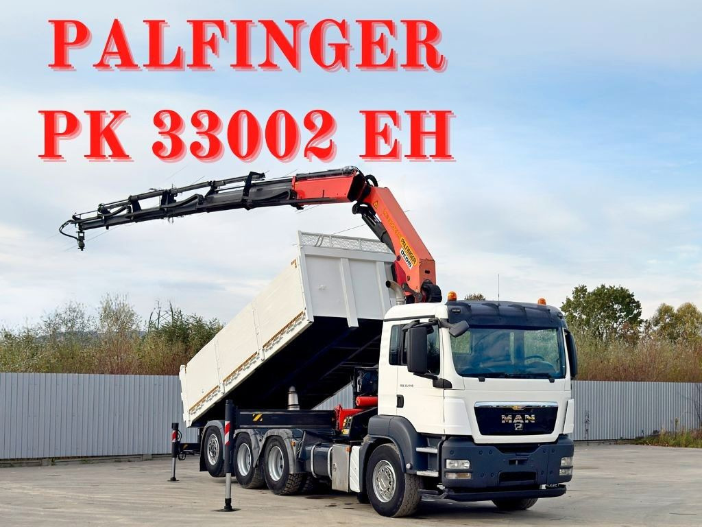 MAN TGS 35.440 * PALFINGER PK 33002 EH +FUNK / 8x4 - Camion cu macara: Foto 1 MAN TGS 35.440 * PALFINGER PK 33002 EH +FUNK / 8x4 - Camion cu macara: Foto 1