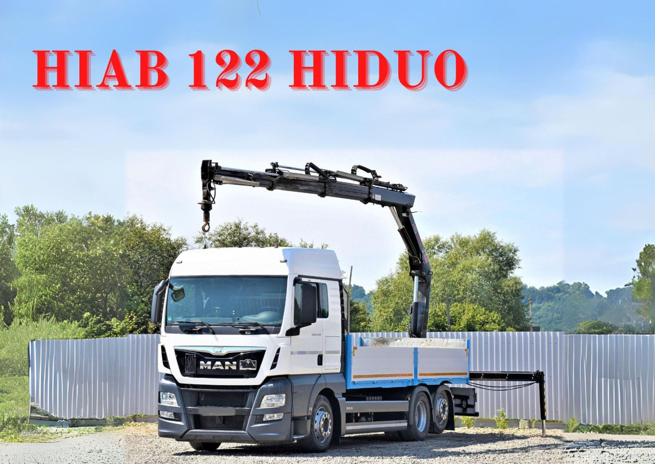 MAN TGX 26.440 Pritsche 6,20 m+HIAB 122 HIDUO/FUNK - Camion cu macara: Foto 1 MAN TGX 26.440 Pritsche 6,20 m+HIAB 122 HIDUO/FUNK - Camion cu macara: Foto 1