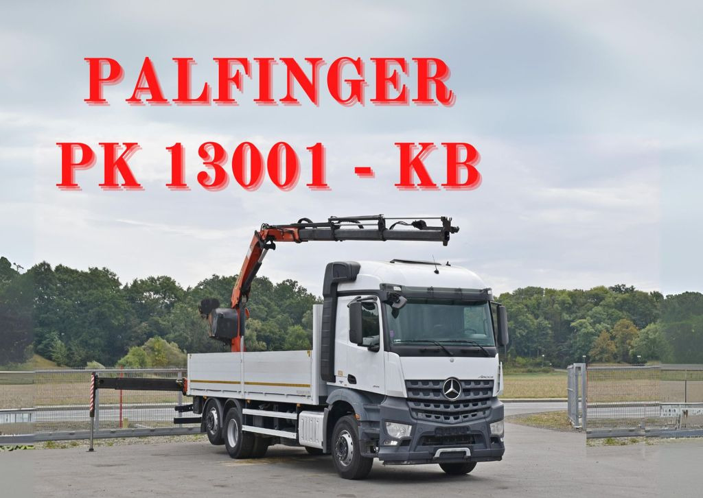 Mercedes-Benz AROCS 2542* PK 13001-K B* TOPZUSTAND Mercedes-Benz AROCS 2542* PK 13001-K B* TOPZUSTAND - Camion cu macara, Camion platformă: Foto 1 Mercedes-Benz AROCS 2542* PK 13001-K B* TOPZUSTAND Mercedes-Benz AROCS 2542* PK 13001-K B* TOPZUSTAND - Camion cu macara, Camion platformă: Foto 1
