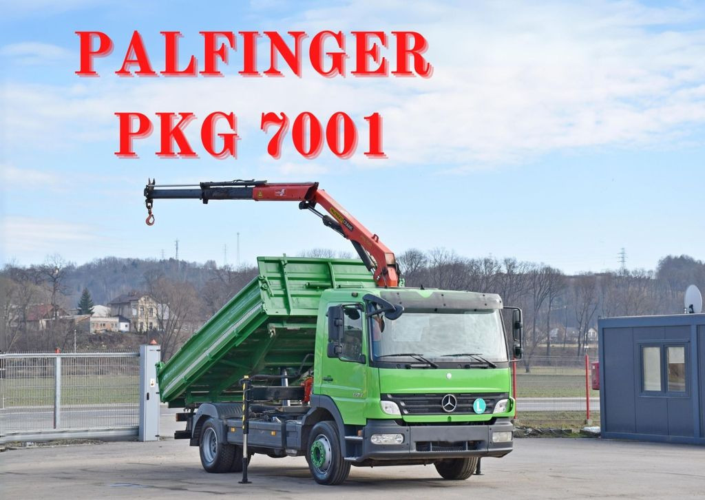 Mercedes-Benz ATEGO 1224 Kipper 4,00m* KRAN * TOPZUSTAND - Camion cu macara, Camion basculantă: Foto 1 Mercedes-Benz ATEGO 1224 Kipper 4,00m* KRAN * TOPZUSTAND - Camion cu macara, Camion basculantă: Foto 1
