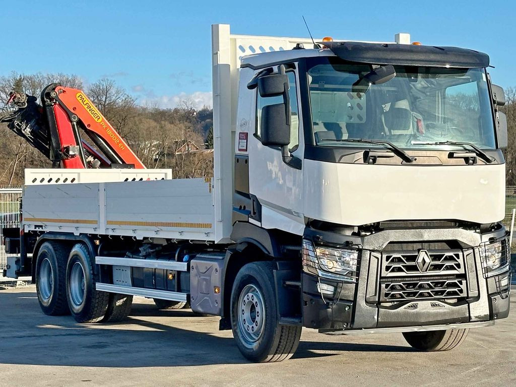 Renault C 380 *PRITSCHE 6,80m * PK 18002-EH C + FUNK*6x4 - Camion cu macara, Camion platformă: Foto 3 Renault C 380 *PRITSCHE 6,80m * PK 18002-EH C + FUNK*6x4 - Camion cu macara, Camion platformă: Foto 3